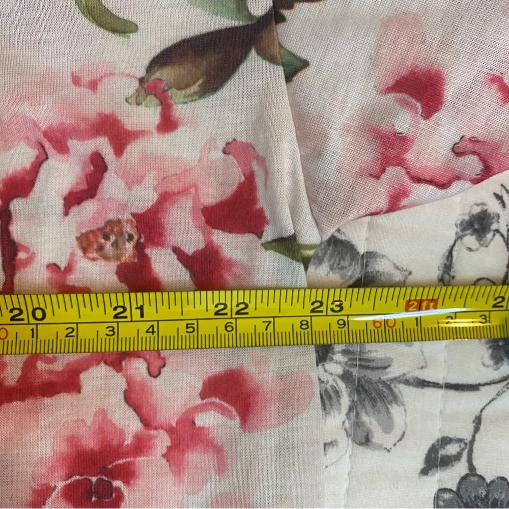Show Me Your Mumu Pink Cream Pink Floral Robe Kimono Duster Garden of Bl… - Picture 11 of 14